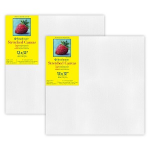 Strathmore 300 Series Traditional Stretched Canvas, 12x12 inch, Pack of 2 - 1 of 4