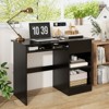 Tangkula Computer Desk w/ Keyboard Tray Large Drawer Home Office Desk w/ Adjustable Shelf & Cable Hole Study Desk - 2 of 4