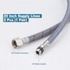 WOWOW 3/8 in. Female Compression x M10 Male Connector x in. Braided Nylon Faucet Connector - 2 of 4
