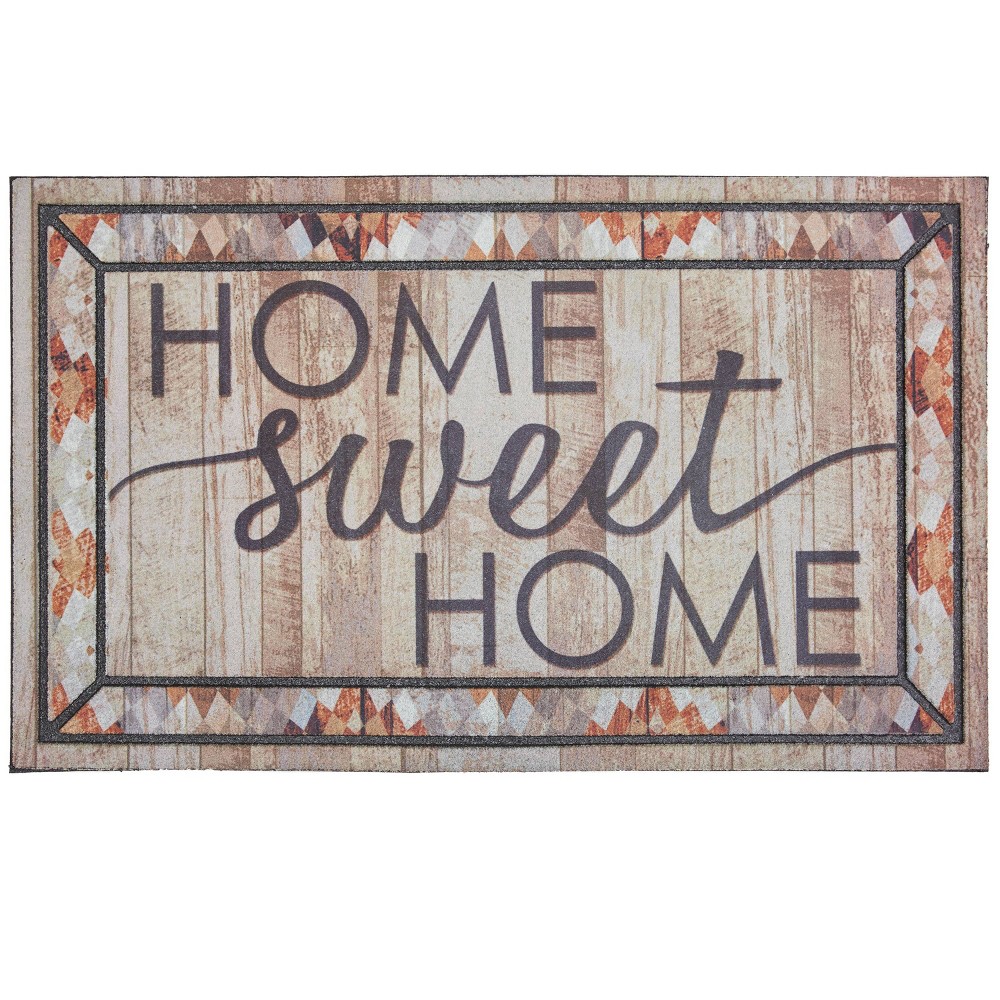 Photos - Doormat Mohawk 1'6"x2'6" Rustic 'Home Sweet Home' Doorscapes Mat  
