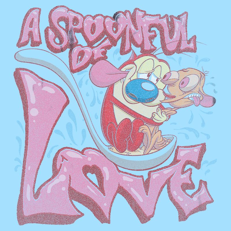 Men's The Ren & Stimpy Show A Spoonful of Love T-Shirt, 2 of 5