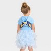 Toddler Girls' Bluey Halloween Costume Cosplay Tulle Dress - Blue - 3 of 4