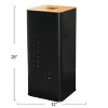 Household Essentials Square Steel Hamper Black: Tall Clothes Hamper with Lid, 71L Capacity, No Assembly Required - 4 of 4