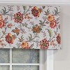 RLF Home Island Gem Tailored 100% Cotton with Fully Lined 3" Rod Pocket Valnance for Windows 50" x 14" Silver - 3 of 4