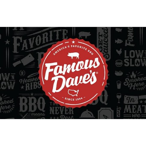 Famous Dave's BBQ Gift Card (Email Delivery) - image 1 of 1
