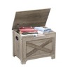 Storage Bench, 39.4" Retro Wooden Storage Chest with 2 Safety Hinges, Loads 300 lb, Easy Assembly, Storage Ottoman Bench - 3 of 4