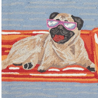pool party pug blue