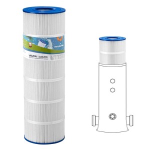 VEVOR Pool Filter Cartridge, 175 Sq. Ft Spa Hot Tub Filter Cartridge Replacement, Compatible with Pleatco PA175, Hayward C1750, White - 1 of 4