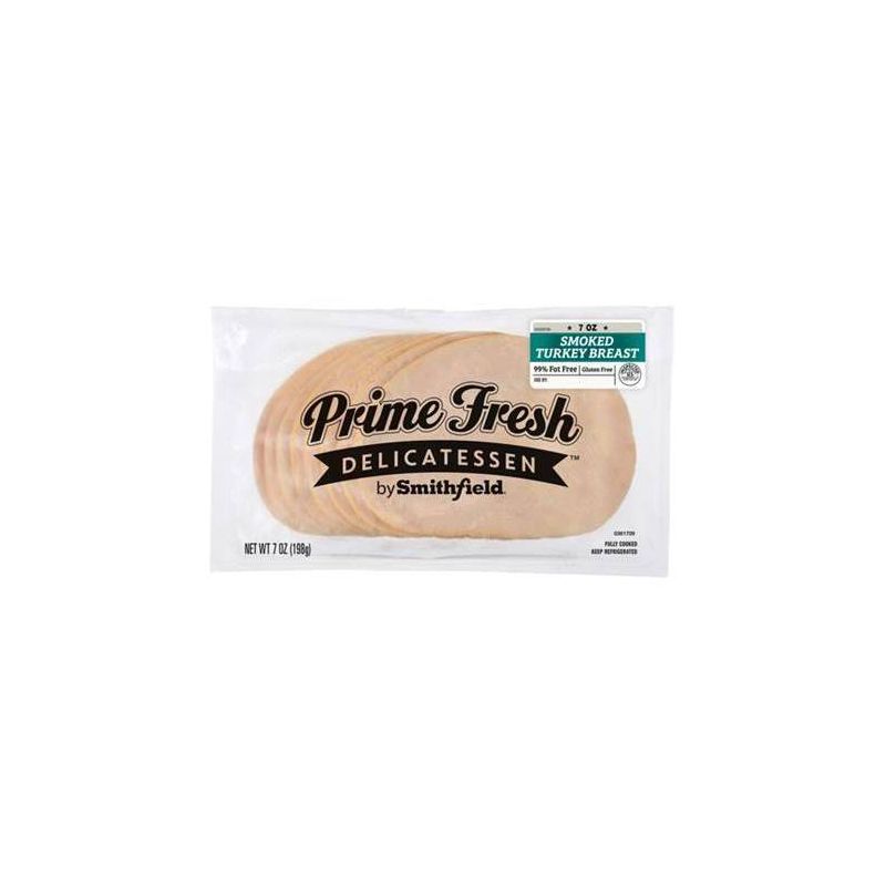 Prime Fresh Smoked Turkey Breast Lunchmeat - 7oz, 1 of 4
