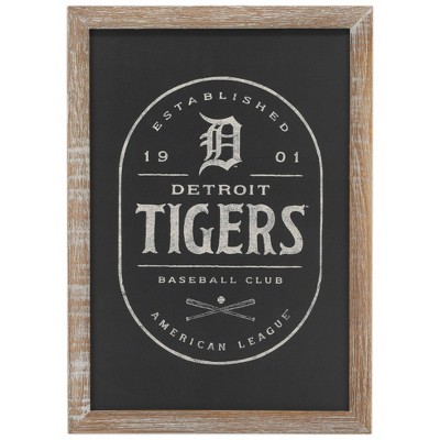 Mlb Detroit Tigers Baseball Vertical Wood Sign Panel : Target