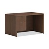 HON Mod Support Pedestal, Left or Right, 2-Drawers: Box/File, Legal/Letter, Sepia Walnut, 15" x 20" x 20" - 3 of 4