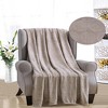 Ceasar Soft Plush Contemporary Embossed Collection All Season Throw 50"x60", Taupe - 2 of 4
