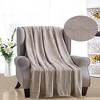 Ceasar Soft Plush Contemporary Embossed Collection All Season Throw 50"x60", Taupe - image 2 of 4