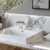 Cobbe Bathroom Faucet Double Handle 3-Hole 8-Inch Widespread Vanity Sink Faucet Brushed Nickel - 3 of 4