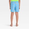 Boys' Pizza Printed Swim Shorts - Cat & Jack™ Blue - 2 of 3