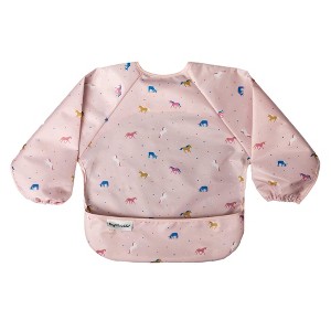 Tiny Twinkle Mess-Proof/Waterproof Long-Sleeve Baby Bib, Machine Washable Smock for Eating - 1 of 4