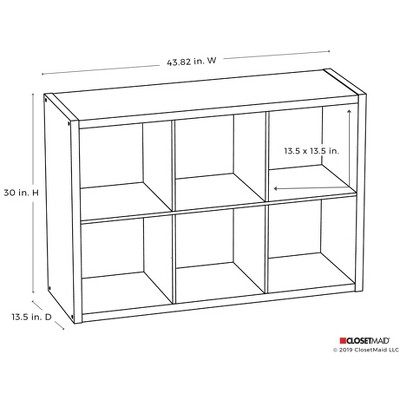 Graphite Gray Honeycomb Wooden 6-Cube Organizer for Kids and Toys