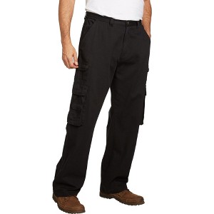 Boulder Creek by KingSize Men's Big & Tall Ranger Side-Elastic Stacked Cargo Pocket Pants - 1 of 4