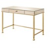 NicBex Home Office Desks 42" Desk with Storage Office Home Desks Writing Table with 1 Drawer, Metal Legs and Mirroed Desktop for Study - 3 of 4