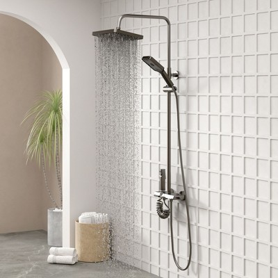 Famapy Thermostatic Piano Key Shower System Smart Temperature Control With Multiple Spray Modes