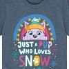 Boys' - Paw Patrol - Just A Pup Who Loves Snow Short Sleeve Graphic T-Shirt - 2 of 4
