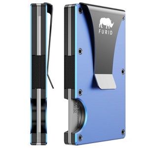 Generic Minimalist Card Wallet for Men Slim: Rfid Metal Wallet with Money Clip Credit Card Holder - 1 of 4