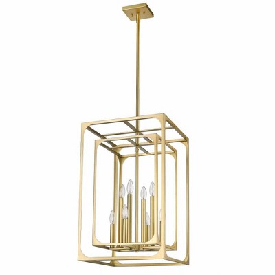 Easton 8-Light Brass Candle Chandelier