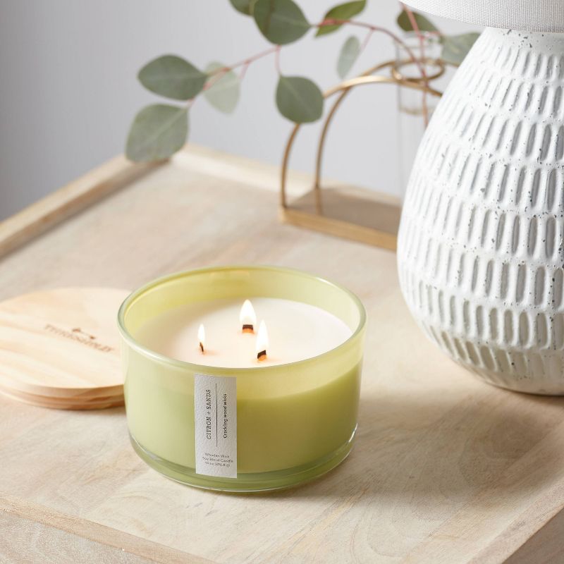 Citron and Sands Candle Green - Threshold™, 3 of 8