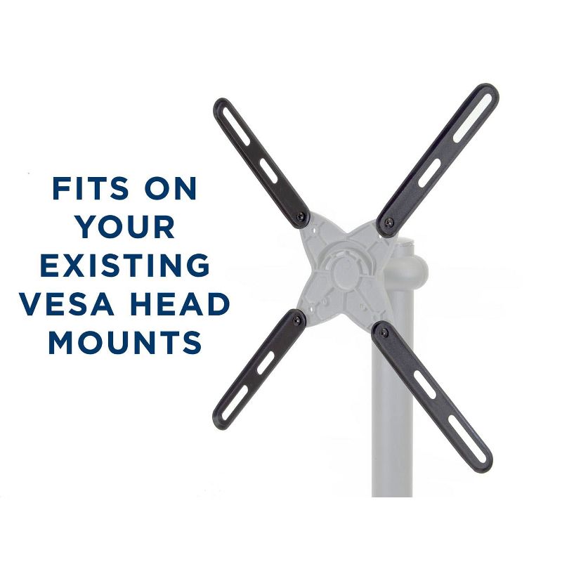 Mount-It! VESA Mount Adapter Kit | TV Wall Mount Bracket Adapter Converts | Fits Most 32 Inch to 55 Inch TVs and Monitors | Hardware Included | Black, 4 of 8