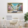 Stupell Industries Classic Car in Tropical Town Floating Frame Canvas Art - 3 of 4