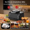 7-in-1 Indoor Smokeless Grill Air Fryer Combo, Contact Grill with Non-Stick Removable Plates, Viewing Window, Family 4QT Electric Grill - 2 of 4