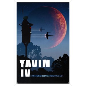 Trends International Star Wars: Yavin - Visit Yavin by Russell Walks 23 Framed Wall Poster Prints - 1 of 4