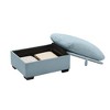 CAVINAS Luxury Velvet Storage Ottoman Bench with Cloud-Inspired Design,Modern Footstool with Hidden Storage,Storage Bench for Bedroom,Entryway - 2 of 4