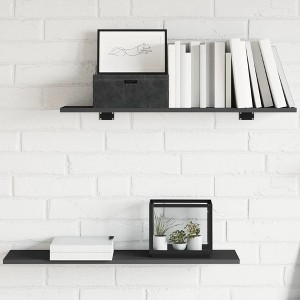 vidaXL Bookshelf Boards 4 pcs Gray 31.5 in.x7.9 in.x0.6 in. Engineered Wood - 1 of 4