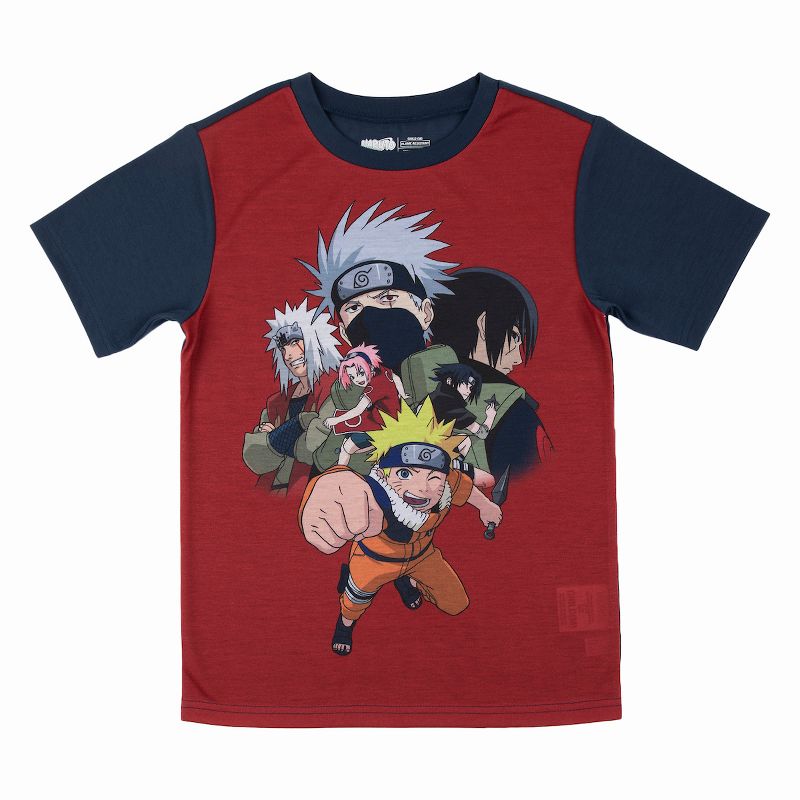 Naruto Youth 3-Piece Sleep Set with Tee Shirt, Shorts, and Sleep Pants, 4 of 7