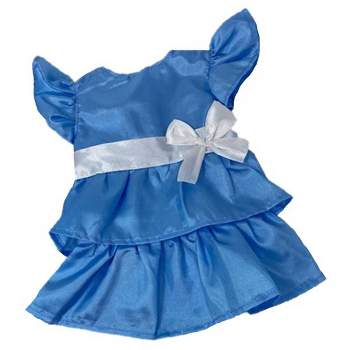 Doll Clothes Superstore Blue Ruffle Dress Fits `15-16 Inch Baby Dolls