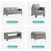 Sonkuki 6-Piece Patio Conversation Set Outdoor Wicker Rattan Furniture Set with Coffee Table - 2 of 4