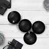 Northlight Shatterproof Shiny Christmas Ball Ornaments 3.25" (80mm) - Black - 32ct - 2 of 3