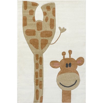 Nuloom Anabell Giraffe Kids Area Rug 5' X 8' In Beige : Target