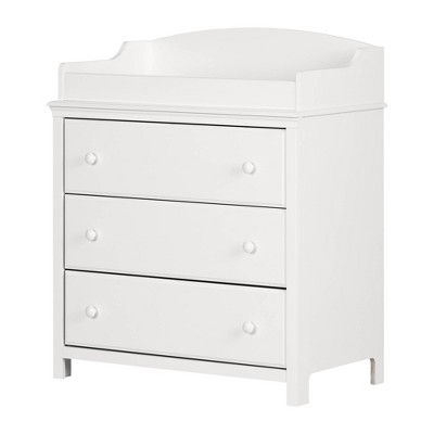 Cotton Candy Changing Table with Drawers - Pure White - South Shore