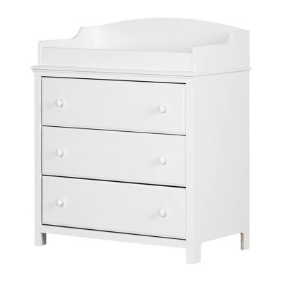 Cotton Candy Changing Table With Drawers Pure White South