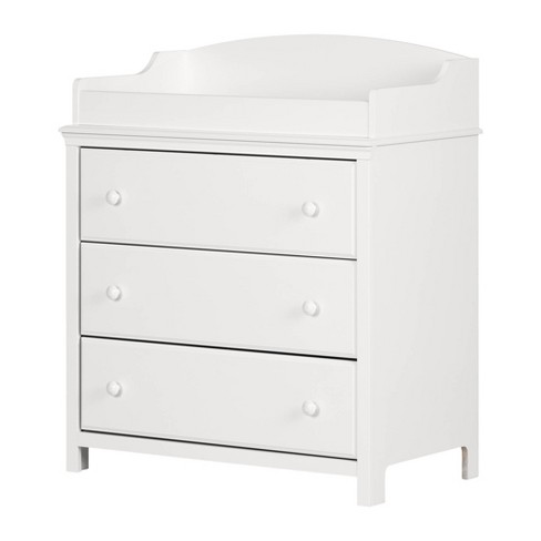 Cotton Candy Changing Table With Drawers Pure White South Shore Target