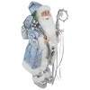 Northlight 16" Ice Palace Santa Claus with Staff and Bag Christmas Figure - 3 of 4