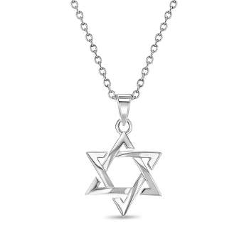 Girls' Large Star of David Sterling Silver Necklace - In Season Jewelry