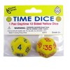 Koplow Games Time Dice, Pair of Yellow (AM), 6 Sets - 2 of 3