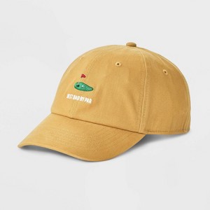 Men's Best Dad Baseball Hat - Goodfellow & Co™ Khaki - 1 of 4