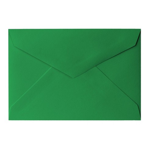 Paper Frenzy RSVP A1 (4 Bar) Envelopes Pointed Flap (3 3/8 x 5 3/4) for Invitations, Notecards, DIY, 250 Pack, Holiday Green, Men's