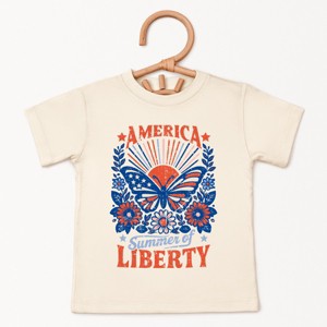 The Juniper Shop America Summer Of Liberty Distressed Toddler Short Sleeve Tee - 1 of 4