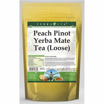 TerraVita Peach Pinot Yerba Mate Tea (Loose) (8 oz, ZIN: 568337, 2-Pack)