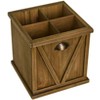 The Lakeside Collection Flatware and Napkin Holders - Wooden - 2 of 2